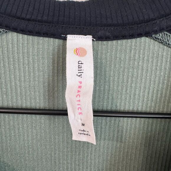 Anthropologie Daily Practice Long Sleeve Color block Polo Midi Dress - Picture 8 of 11